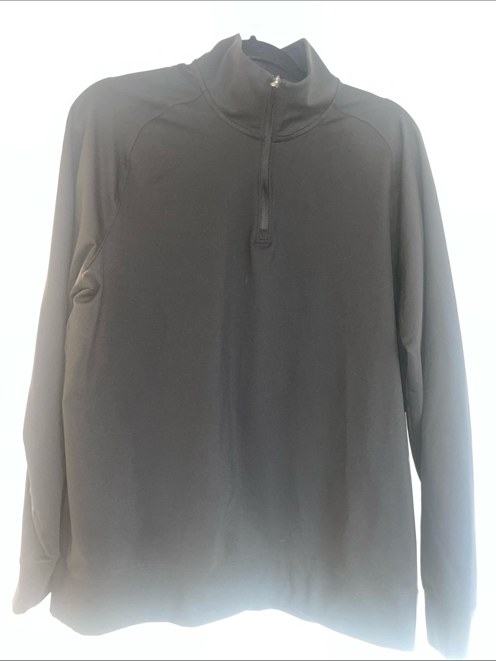 Zella Black Quarter-Zip Performance Pullover
